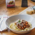 Bolognai ragu spagettivel (laktózmentes, gluténmentes, vegán)